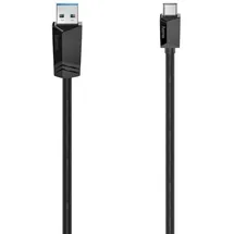 Hama USB-C-Kabel USB-C-Stecker USB-A-Stecker USB C auf USB A 0,25 m für PC, MacBook, Tablet, Smartphone, Power Pack, Lautsprecher, Gamepad, 10 Jahre Garantie)