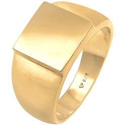 KUZZOI Siegelring Herren Rechteckig Glanz 925 Silber Ringe   