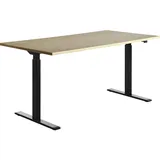 TOPSTAR Schreibtisch E-Table Ahorn / Schwarz