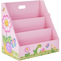 Teamson Kids Fantasy Fields Kinder Bücherregall Stabiles Kinderregal Magic Garden TD-13142A