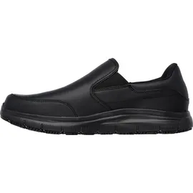 SKECHERS Herren Flex Advantage Sr Bronwood Trainers, Black Leather, 39.5 EU