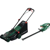 Bosch Rotak 18V2-38 (ohne Akku) + Bosch EasyHedgeCut 18-45 Li (ohne Akku)