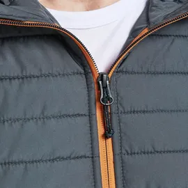 JACK & JONES Multi Quilted Jacke Grey Melange / Set In Sleeves M