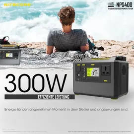 Nitecore SET Nitecore NPS400 Akku Power Station 117000mAh + Solarpanel 100W