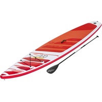 BESTWAY Hydro-Force SUP Paddle Board 381 x 76 x 15 cm rot/weiß