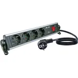 Schwaiger Steckdosenleiste 4 + 2, 1,4 m 4x Haushaltsstecker (Typ F), 2x USB