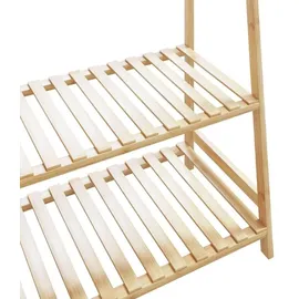 vidaXL Kleiderständer mit Ablagen 110x40x180 cm braun