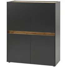 Lomadox Highboard 100 x 120 x 40 cm grau