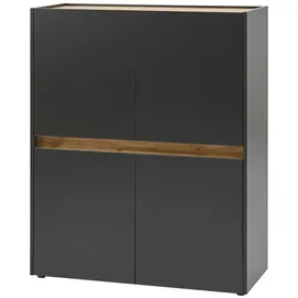 Lomadox Highboard 100 x 120 x 40 cm grau