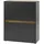 Lomadox Highboard 100 x 120 x 40 cm grau