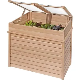 Delta Frühbeet Holz 119 x 80 x 21 cm Braun