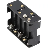 goobay Batteriehalter für 10x Mignon AA Druckknopfanschluss 77 x 60 x 32 mm