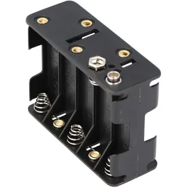 goobay Batteriehalter für 10x Mignon AA Druckknopfanschluss 77 x 60 x 32 mm
