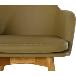 OTTO home Armlehnstuhl Livry Leder grün