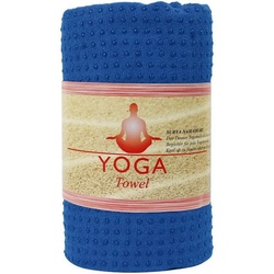 Deuser Yogamatte Yogatuch mit Antirutschnoppen blau