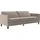 dorel home 3-Sitzer DOREL HOME "Presley", grau (taupe), B:203cm H:83cm T:83cm, Veloursstoff 100% Polyester, Sofas, Sofa mit Bett-Funktion und verstellbarer Rückenlehne