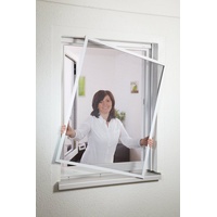Hecht Fliegengitter Fensterbausatz COMPACT, 130x150 cm, weiß
