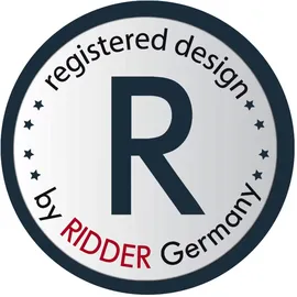 RIDDER Badstuhl Sam mit Rückenlehne weiß höhenverstellbar