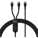 Baseus 2in1 USB-C - 2xusb-c 100w 1,5m schwarz,