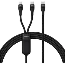 Baseus 2in1 USB-C - 2xusb-c 100w 1,5m schwarz,