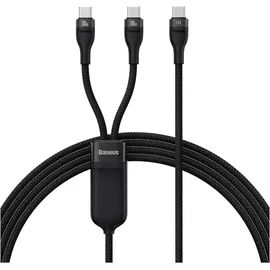 Baseus 2in1 USB-C - 2xusb-c 100w 1,5m schwarz,