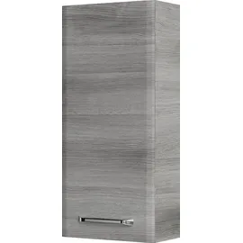 Saphir Hängeschrank SAPHIR "Quickset Wand-Badschrank 30 cm breit mit 1 Tür und 2 Glas-Einlegeböden", grau (graphit struktur, graphit struktur), B:30cm H:70cm T:20cm, Holzwerkstoff, Schränke, Hängeschrank, Badezimmer-Hängeschrank inkl.