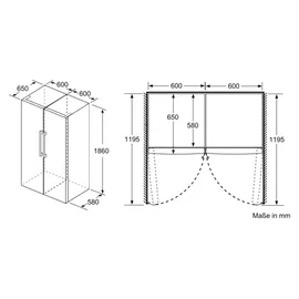 Bosch Serie 4 KSV36VWEP Kühlschrank (346 l, 1860 mm hoch, Weiß)