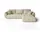 cornero Eckcouch Velours 3-Sitzer Beige