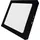 LUXULA 6W eckig schwarz