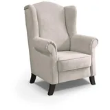 beautysofa Ohrensessel LEONARDO Polyester 88 x 118 x 86 cm Beige