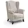 beautysofa Ohrensessel LEONARDO Polyester 88 x 118 x 86 cm Beige