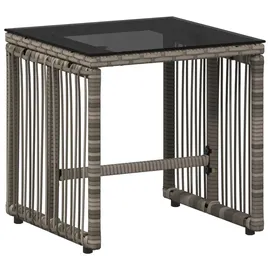 vidaXL Gartenmöbel Set 7-tlg. Grau/Dunkelgrau