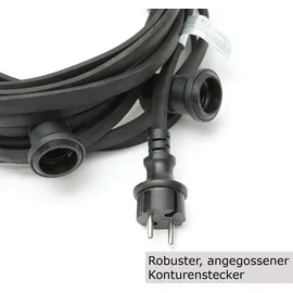 satisfire Lichterkette ILLU LED 40 m Schwarz