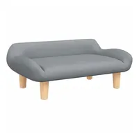 vidaXL Kindersofa Hellgrau 70x40x24 cm Stoff