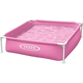 Intex Mini Frame Pool 122 x 122 x 30 cm rosa