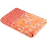 BASSETTI CHIAIA Tagesdecke aus 100% Baumwolle in der Farbe Tangerine R1, Maße: 180x255 cm