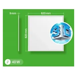 L-com 3D LED Panel Deckenleuchte 3D-Bild blauer Himmel mit weißen Wolken