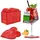 WORTEK Filz Untersetzer Gläser Rot in Herzform – 10er Set mit Aufbewahrungsbox, Glasuntersetzer für Getränke, Tassen, Bar, Glas - Ø 10cm Tischuntersetzer Filzuntersetzer Gläser Geschenk für Sie