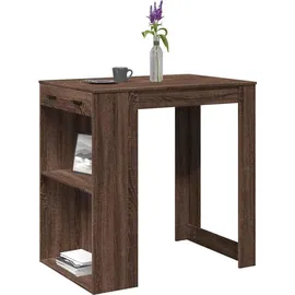 vidaXL Bartisch Braun Eichen-Optik 102x70x103,5 cm Holzwerkstoff - Braun