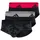 Active Flex Cotton Slip schwarz L 3er Pack