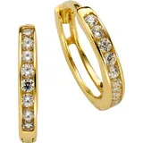Celesta Creolen CELESTA Gelbgold 375 Zirkonia one-size