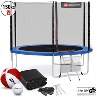 Hop-Sport Trampolin Outdoor 305 cm Gartentrampolin Komplettset inkl. Abdeckplane