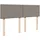 vidaXL Boxspringbett mit Matratze Taupe 140x200 cm Stoff