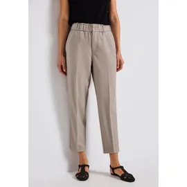 STREET ONE Paperbag-Hose Loose Fit Beige 44