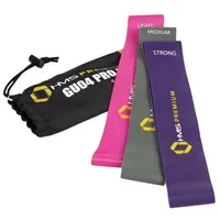 Hms fitness GU04 PRO Übungsband Gummi Grau, Pink, Violett
