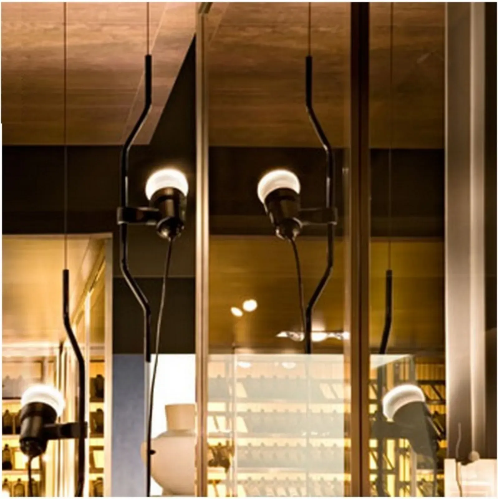 Pendelleuchte FLOS, dimmbar, Schwarz, Metall