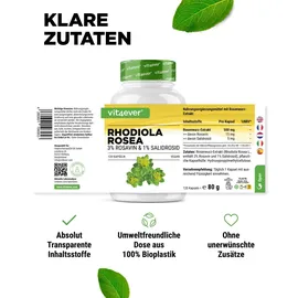 Vit4ever Rhodiola Rosea (Rosenwurz-Extrakt) - 120 Kapseln