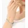 Lacoste GLORI Armreif Edelstahlfarben grün 563050C00 Größe L