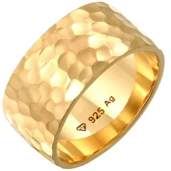 Elli Basic Bandring Gehämmert Trend Cool 925 Silber 54 Damen 