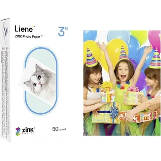 LIENE Pearl Series KW001-65028 Fotopapier 50 x 76 mm 50 Blatt Selbstklebend, Wiederablösbar